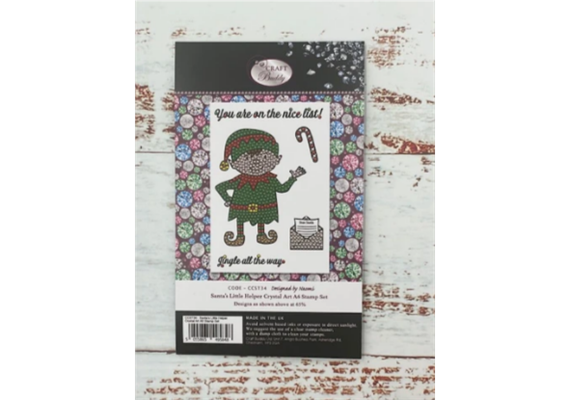 Crystal Art A6 Stamp "Santa's Little Helper"