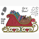 Crystal Art A6 Stamp "Santa's Sleigh"