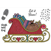 Crystal Art A6 Stamp "Santa's Sleigh"