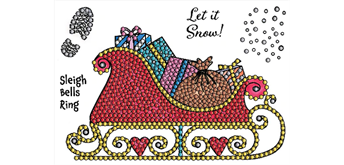 Crystal Art A6 Stamp "Santa's Sleigh"