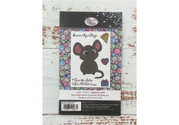 Crystal Art A6 Stamp "Squeak the Mouse"