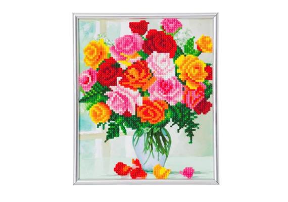 Crystal Art "Blumen" Bilderrahmen 21 x 25 cm