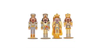 Crystal Art Buddies XL - 4 Golden Nutcrackers