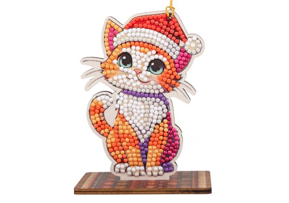 Crystal Art Buddy Christmas Cat