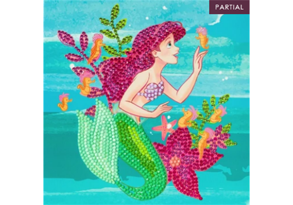Crystal Art Card Ariel 18 x 18 cm