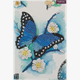 Crystal Art Card Blue Butterfly 10 x 15 cm