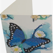 Crystal Art Card Blue Butterfly 10 x 15 cm | Bild 2