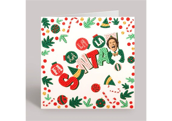 Crystal Art Card Elf 18 x 18 cm
