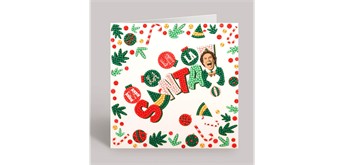 Crystal Art Card Elf 18 x 18 cm
