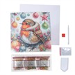 Crystal Art Card Festive Robin 18 x 18 cm | Bild 6