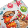 Crystal Art Card Festive Robin 18 x 18 cm | Bild 2