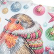 Crystal Art Card Festive Robin 18 x 18 cm | Bild 3
