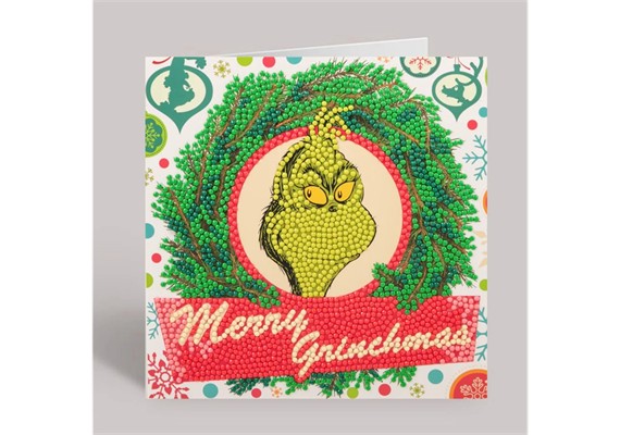 Crystal Art Card Grinchmas Time 18 x 18 cm