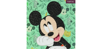 Crystal Art Card Happy Mickey 18 x 18 cm