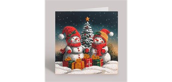 Crystal Art Card Holiday Smiles 18 x 18 cm