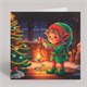 Crystal Art Card Jolly Elf 18 x 18 cm