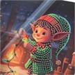 Crystal Art Card Jolly Elf 18 x 18 cm | Bild 3