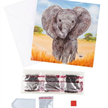 Crystal Art Card Kit Baby Elephant 18 x 18 cm | Bild 4