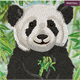 Crystal Art Card Kit Baby Panda 18 x 18 cm