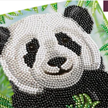 Crystal Art Card Kit Baby Panda 18 x 18 cm | Bild 2