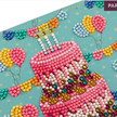 Crystal Art Card Kit Cake 18 x 18 cm | Bild 2