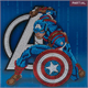 Crystal Art Card Kit Captain America 18 x 18 cm