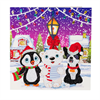 Crystal Art Card Kit "Carol Singers" 18 x 18 cm