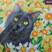 Crystal Art Card Kit Cat Among the Flowers 18 x 18 cm | Bild 3