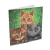Crystal Art Card Kit Cats 18 x 18 cm