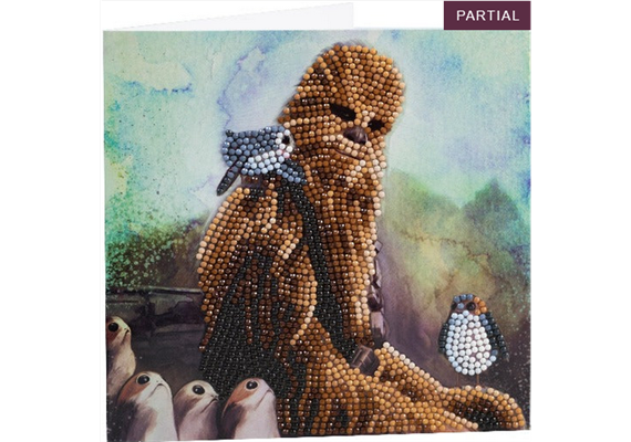 Crystal Art Card Kit Chewbacca 18 x 18 cm