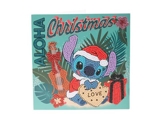 Crystal Art Card Kit Christmas Aloha 18 x 18 cm
