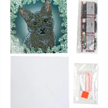 Crystal Art Card Kit Christmas Cat 18 x 18 cm | Bild 5