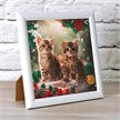 Crystal Art Card Kit Christmas Kittens 18 x 18 cm | Bild 3