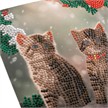 Crystal Art Card Kit Christmas Kittens 18 x 18 cm | Bild 5