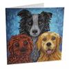 Crystal Art Card Kit Dogs 18 x 18 cm