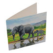 Crystal Art Card Kit "Elephant" 18 x 18 cm | Bild 2