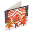 Crystal Art Card Kit "Gingerbread Family" 18 x 18 cm | Bild 3