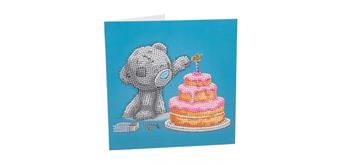 Crystal Art Card Kit Happy Birthday 18 x 18 cm