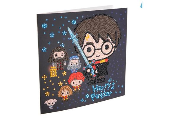 Crystal Art Card Kit Harry Potter Family 18 x 18 cm