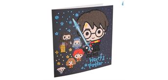 Crystal Art Card Kit Harry Potter Family 18 x 18 cm