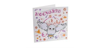 Crystal Art Card Kit Hogwarts & Hedwig 18 x 18 cm