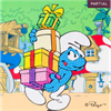 Crystal Art Card Kit "Jokey Smurf" 18 x 18 cm