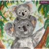 Crystal Art Card Kit Koala Cuddles 18 x 18 cm