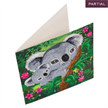 Crystal Art Card Kit "Koala Hugs" 18 x 18 cm | Bild 3