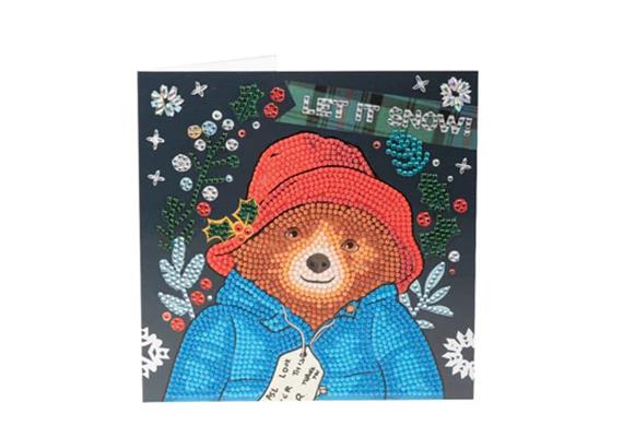 Crystal Art Card Kit Let it Snow 18 x 18 cm