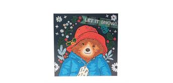 Crystal Art Card Kit Let it Snow 18 x 18 cm