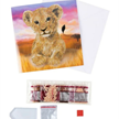 Crystal Art Card Kit Lion Cub 18 x 18 cm | Bild 4