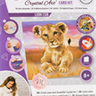 Crystal Art Card Kit Lion Cub 18 x 18 cm | Bild 5