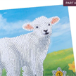 Crystal Art Card Kit Little Lamb 18 x 18 cm | Bild 2