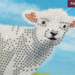 Crystal Art Card Kit Little Lamb 18 x 18 cm | Bild 3